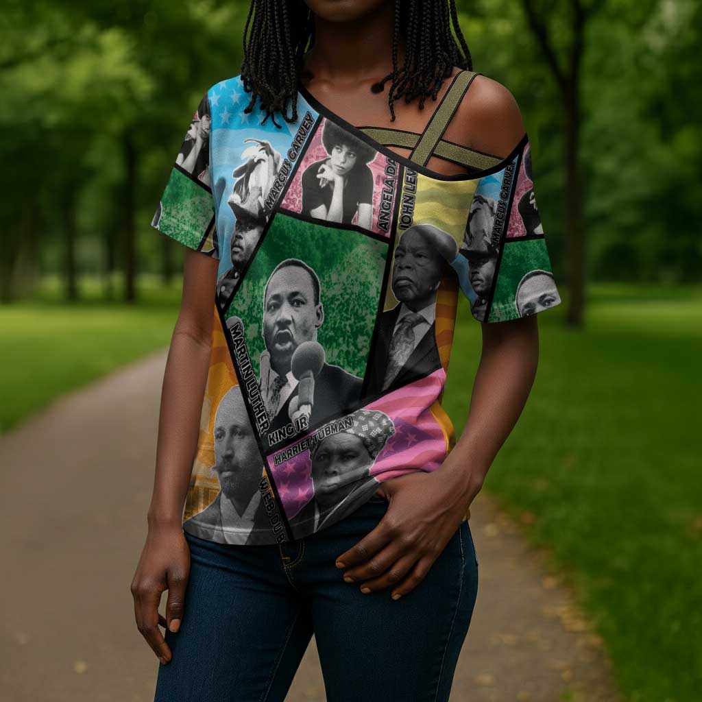 Civil Rights Leader Cross Shoulder Shirt Dream of Freedom