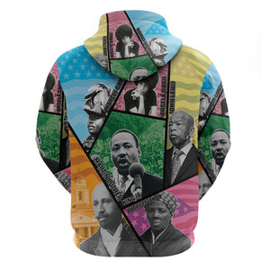 Civil Rights Leader Hoodie Black History Tribute - African Pride