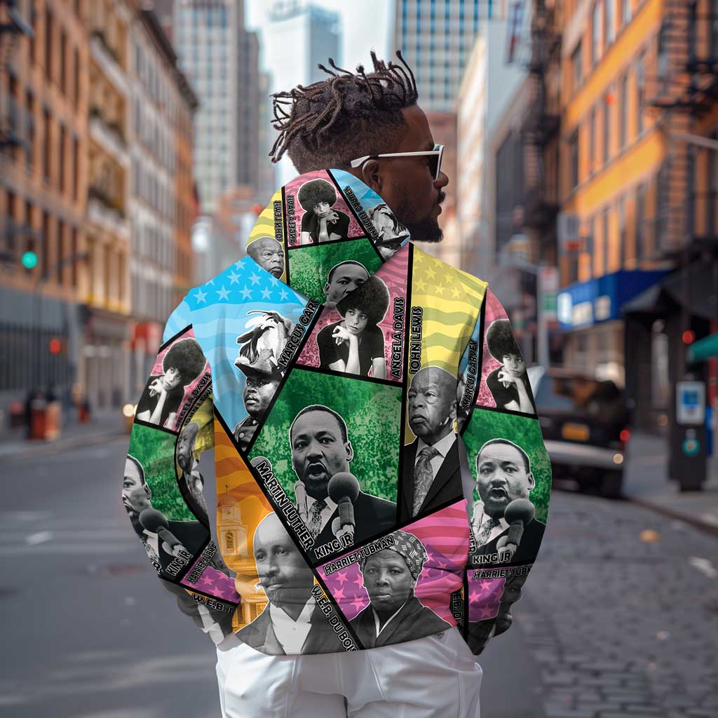 Civil Rights Leader Hoodie Black History Tribute - African Pride