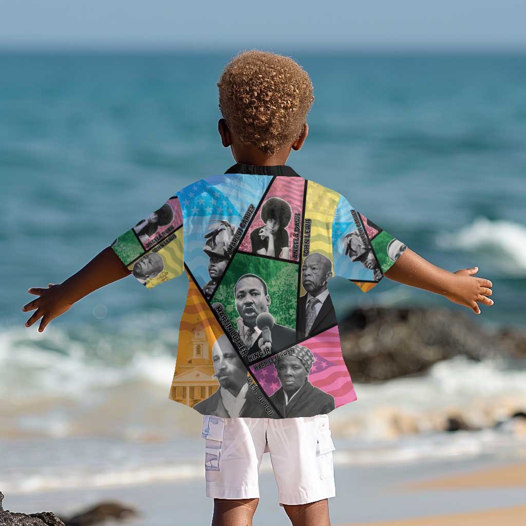 Civil Rights Leader Kid Hawaiian Shirt Black History Tribute - African Pride