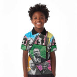 Civil Rights Leader Kid Polo Shirt Black History Tribute - African Pride