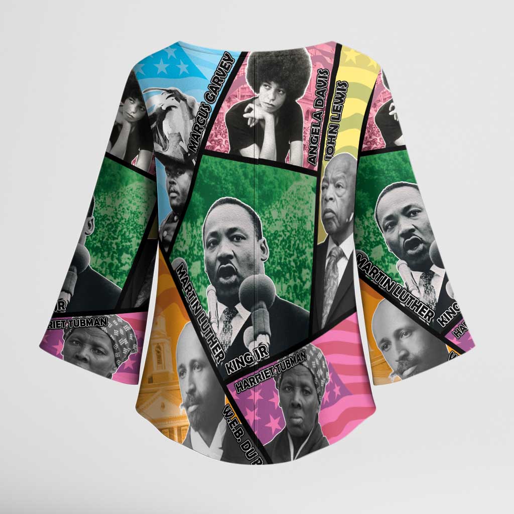 Civil Rights Leader Kimono Sleeve Blouse Dream of Freedom