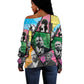Civil Rights Leader Off Shoulder Sweater Black History Tribute - African Pride