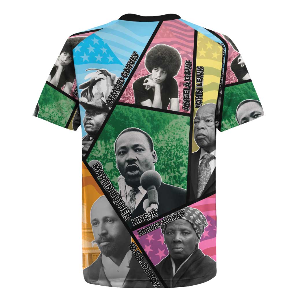 Civil Rights Leader Rugby Jersey Black History Tribute - African Pride