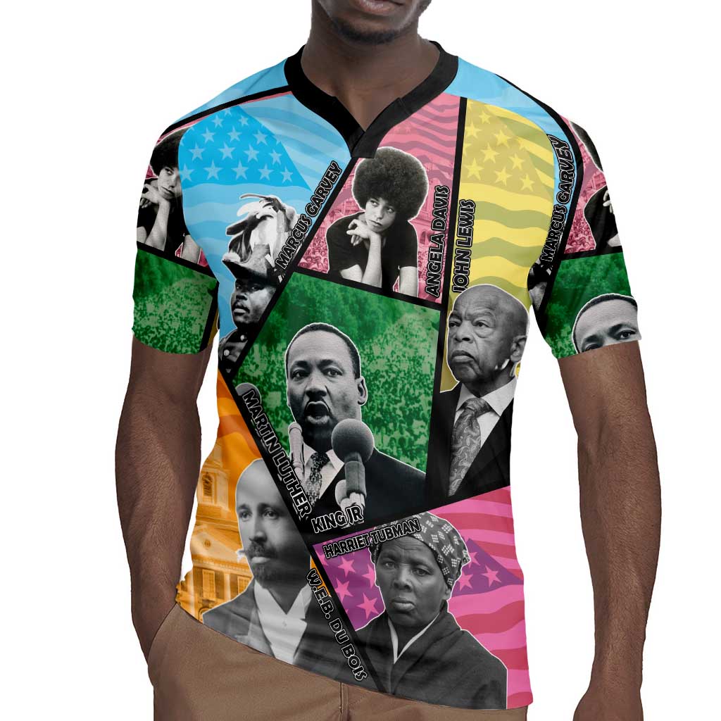 Civil Rights Leader Rugby Jersey Black History Tribute - African Pride