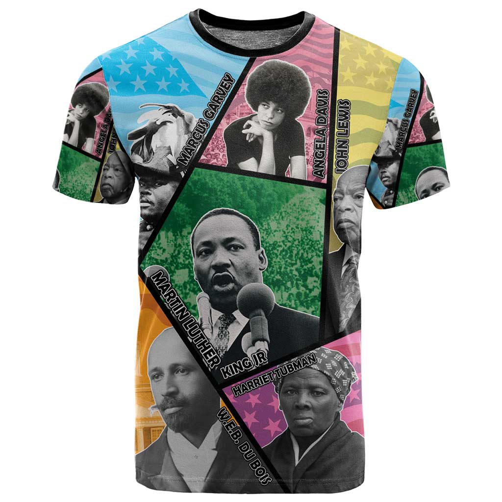 Civil Rights Leader T shirt Black History Tribute - African Pride
