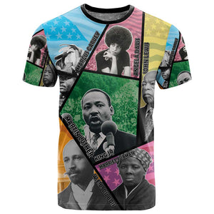 Civil Rights Leader T shirt Black History Tribute - African Pride