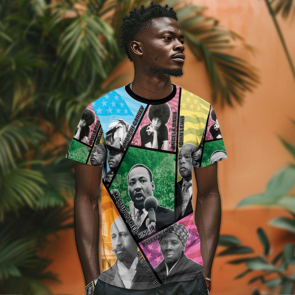 Civil Rights Leader T shirt Black History Tribute - African Pride