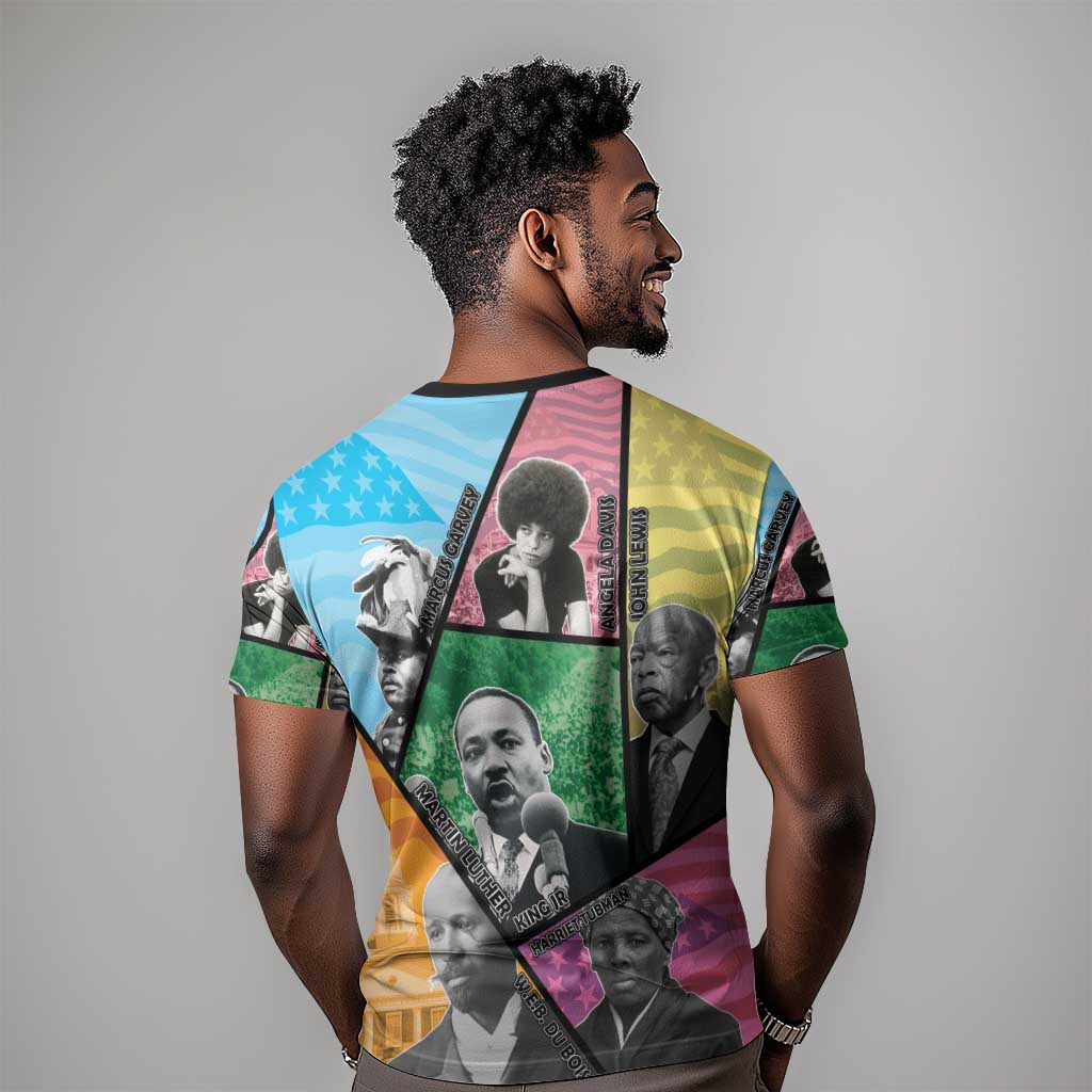 Civil Rights Leader T shirt Black History Tribute - African Pride