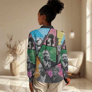 Civil Rights Leader Women Casual Shirt Black History Tribute - African Pride