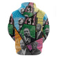Civil Rights Leader Zip Hoodie Black History Tribute - African Pride
