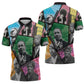 Civil Rights Leader Zipper Polo Shirt Dream of Freedom