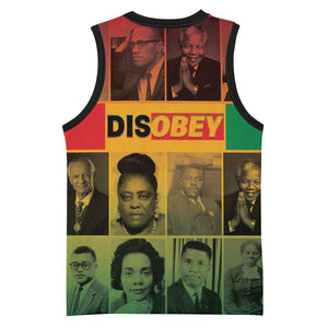 Disobey Freedom Fighters Basketball Jersey African American Heroes - African Pride