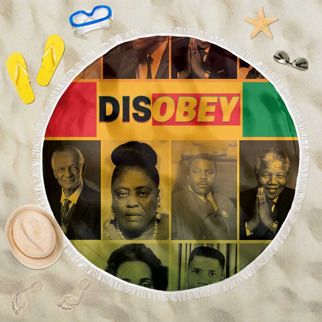 Disobey Freedom Fighters Beach Blanket African American Heroes - African Pride