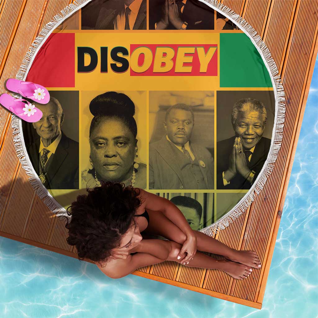 Disobey Freedom Fighters Beach Blanket African American Heroes - African Pride
