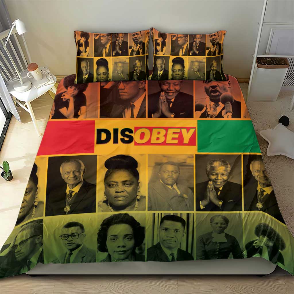 Disobey Freedom Fighters Bedding Set African American Heroes - African Pride