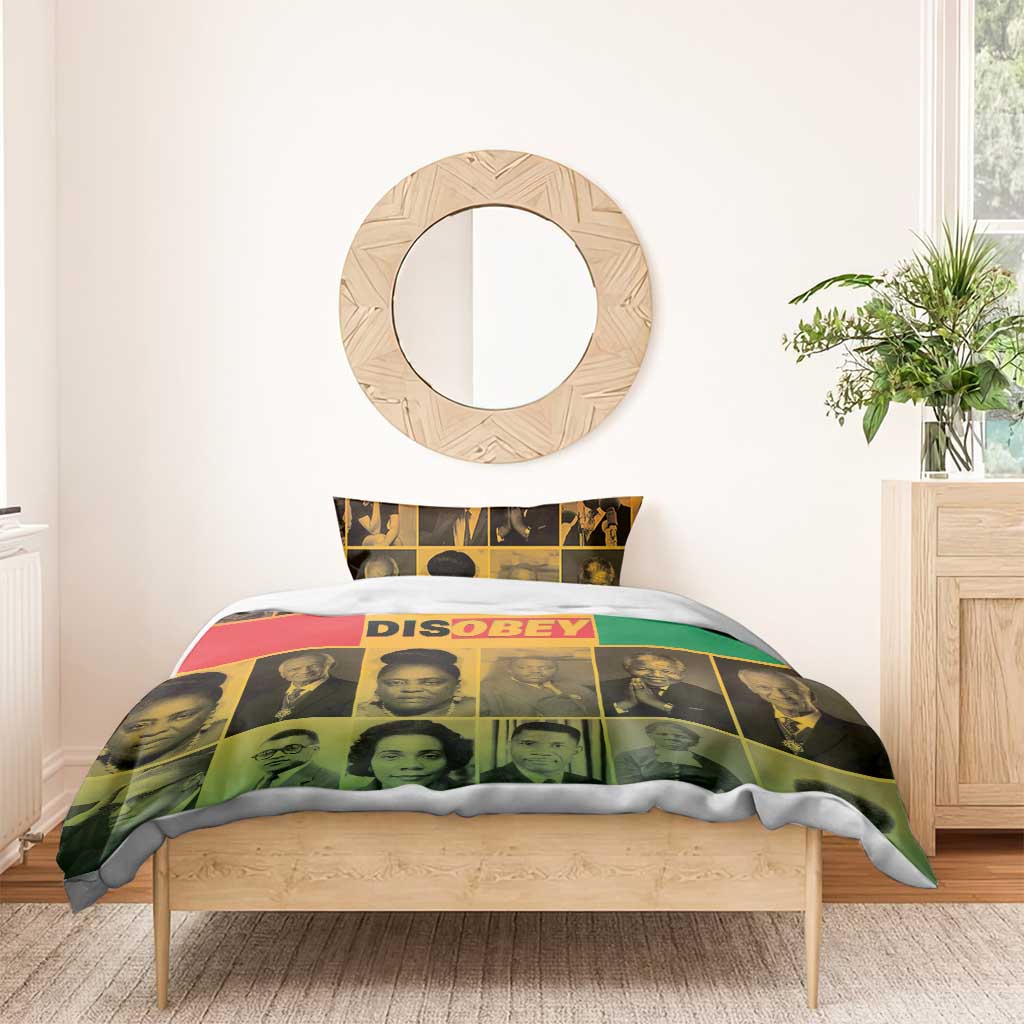 Disobey Freedom Fighters Bedding Set African American Heroes - African Pride