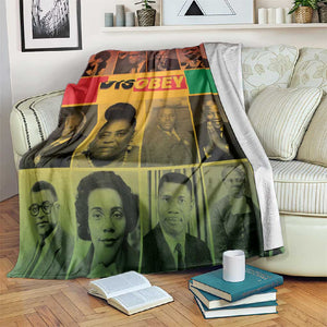 Disobey Freedom Fighters Blanket African American Heroes - African Pride