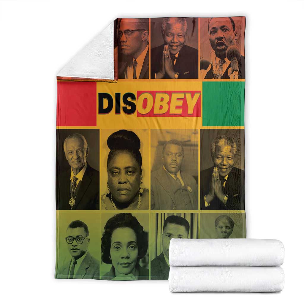 Disobey Freedom Fighters Blanket African American Heroes - African Pride
