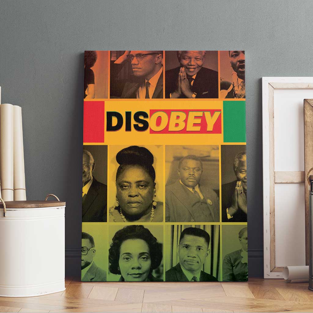 Disobey Freedom Fighters Canvas Wall Art African American Heroes - African Pride