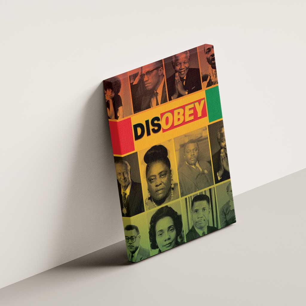 Disobey Freedom Fighters Canvas Wall Art African American Heroes - African Pride