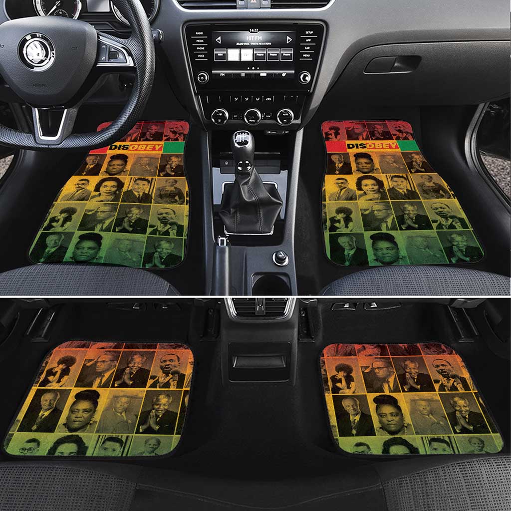Disobey Freedom Fighters Car Mats African American Heroes - African Pride