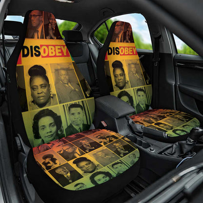 Disobey Freedom Fighters Car Seat Cover African American Heroes - African Pride