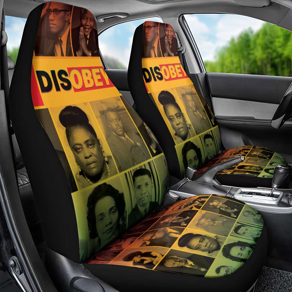 Disobey Freedom Fighters Car Seat Cover African American Heroes - African Pride