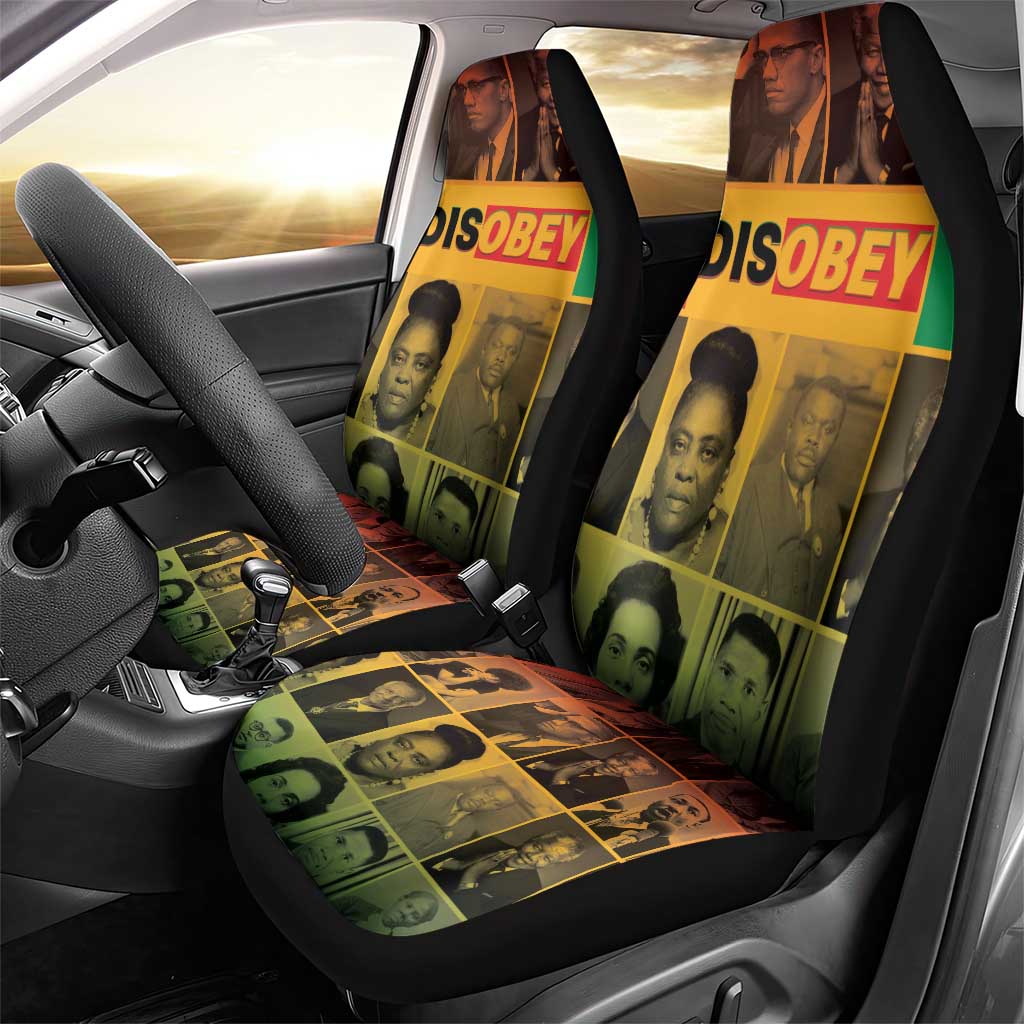 Disobey Freedom Fighters Car Seat Cover African American Heroes - African Pride