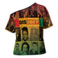 Disobey Black History Tribute Cross Shoulder Shirt Honoring the Civil Rights Legacy