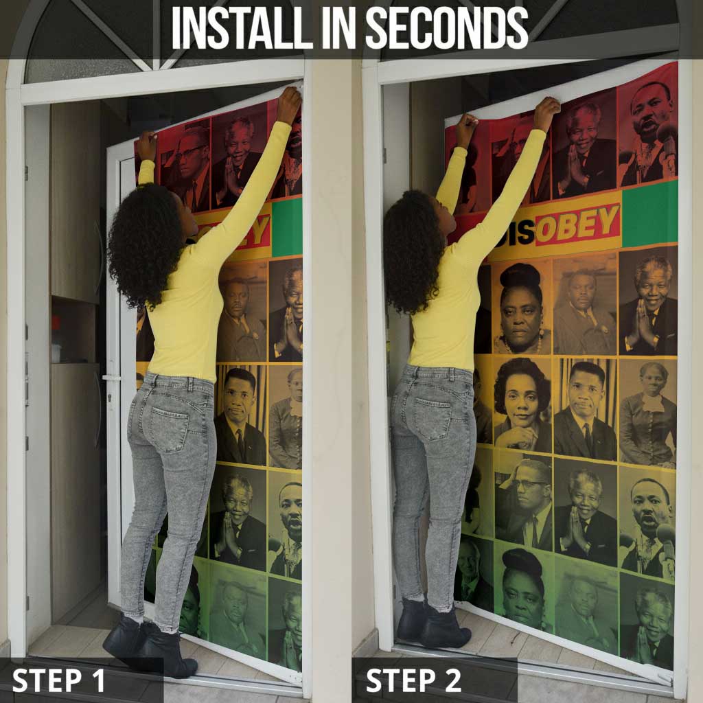 Disobey Black History Tribute Door Cover Honoring the Civil Rights Legacy