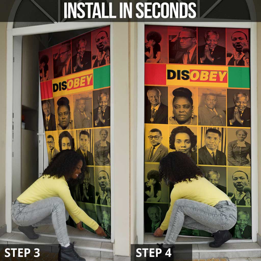 Disobey Black History Tribute Door Cover Honoring the Civil Rights Legacy