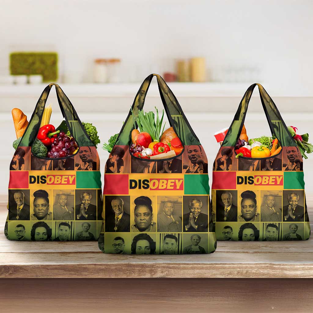 Disobey Freedom Fighters Grocery Bag African American Heroes - African Pride