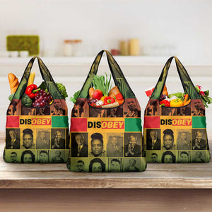 Disobey Freedom Fighters Grocery Bag African American Heroes - African Pride