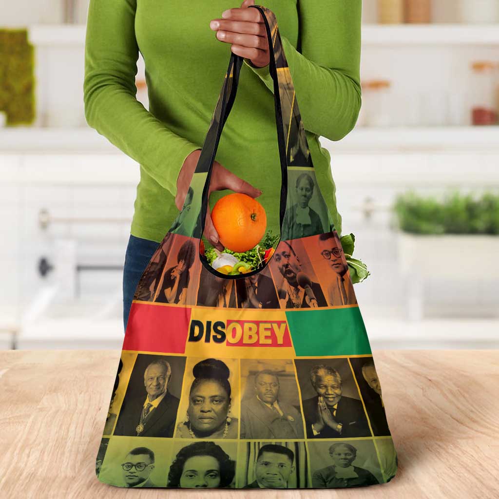 Disobey Freedom Fighters Grocery Bag African American Heroes - African Pride