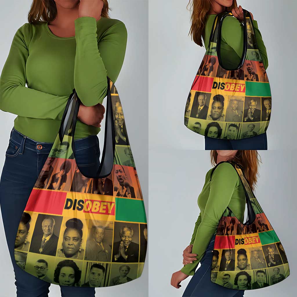 Disobey Freedom Fighters Grocery Bag African American Heroes - African Pride