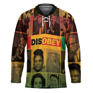 Disobey Black History Tribute Hockey Jersey Honoring the Civil Rights Legacy
