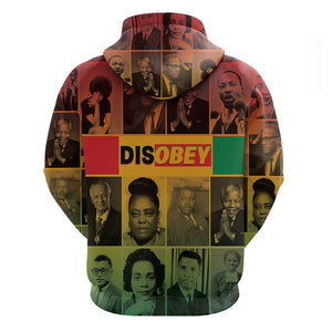 Disobey Freedom Fighters Hoodie African American Heroes - African Pride