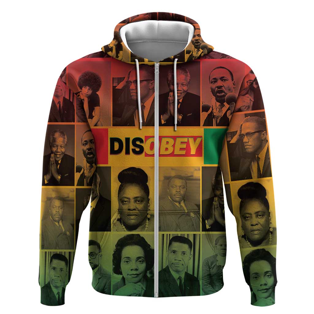 Disobey Freedom Fighters Hoodie African American Heroes - African Pride