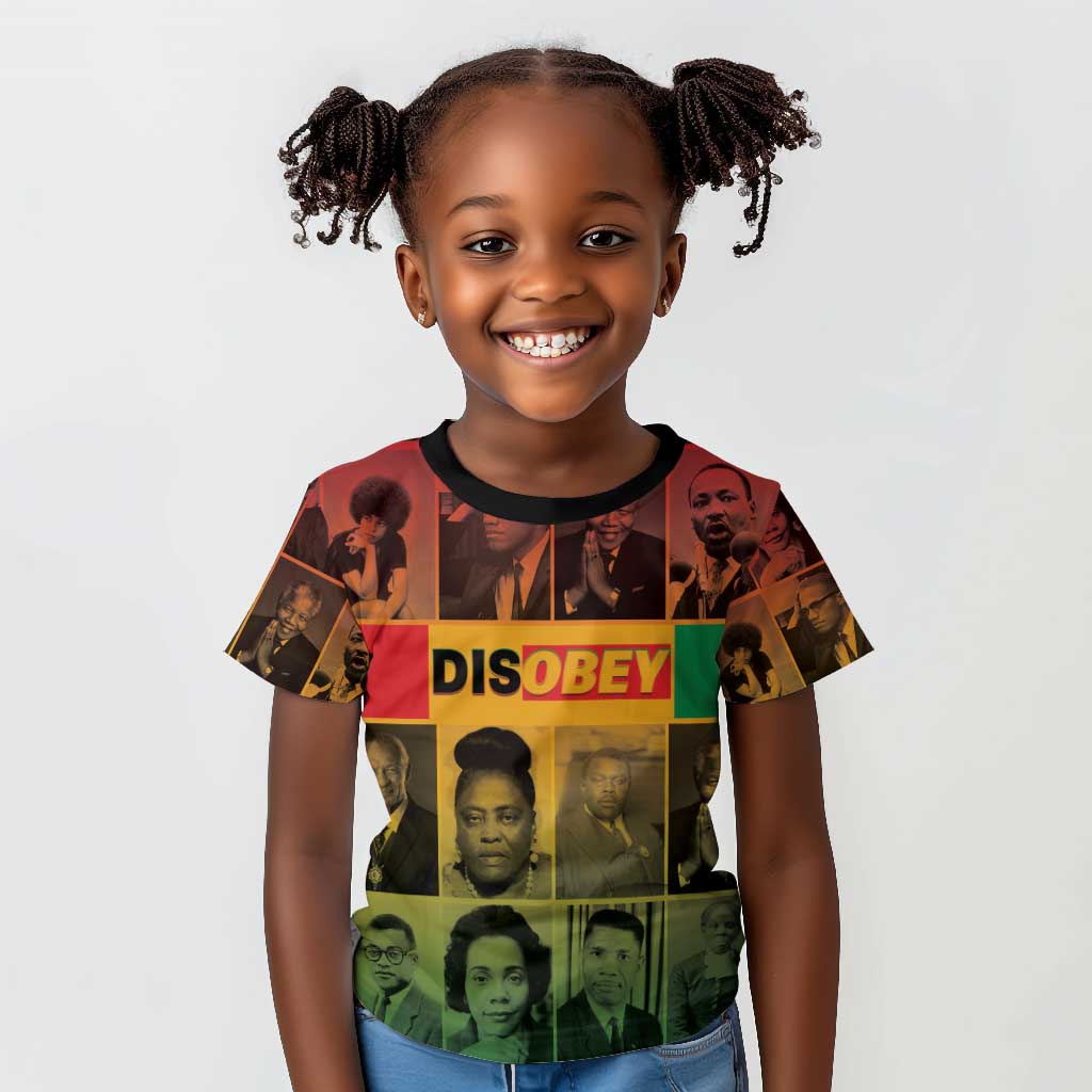 Disobey Freedom Fighters Kid T shirt African American Heroes - African Pride
