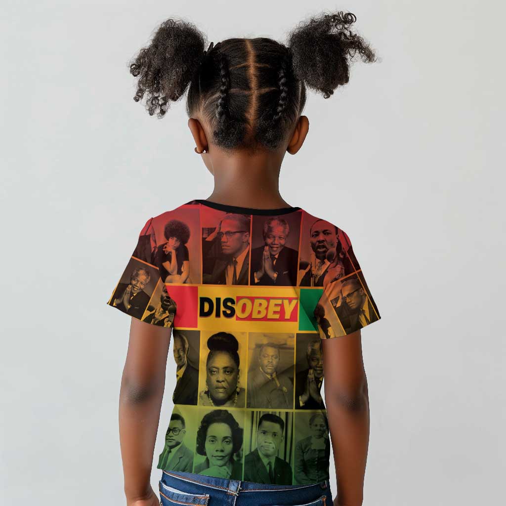 Disobey Freedom Fighters Kid T shirt African American Heroes - African Pride