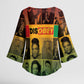 Disobey Black History Tribute Kimono Sleeve Blouse Honoring the Civil Rights Legacy