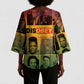Disobey Black History Tribute Kimono Sleeve Blouse Honoring the Civil Rights Legacy