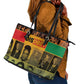 Disobey Freedom Fighters Leather Tote Bag African American Heroes - African Pride