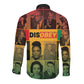 Disobey Freedom Fighters Long Sleeve Button Shirt African American Heroes - African Pride