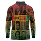 Disobey Freedom Fighters Long Sleeve Polo Shirt African American Heroes - African Pride
