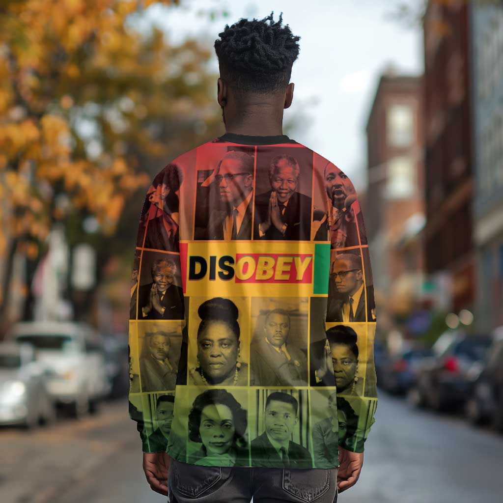 Disobey Freedom Fighters Long Sleeve Shirt African American Heroes - African Pride