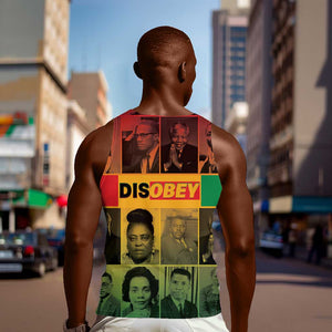 Disobey Freedom Fighters Men Tank Top African American Heroes - African Pride