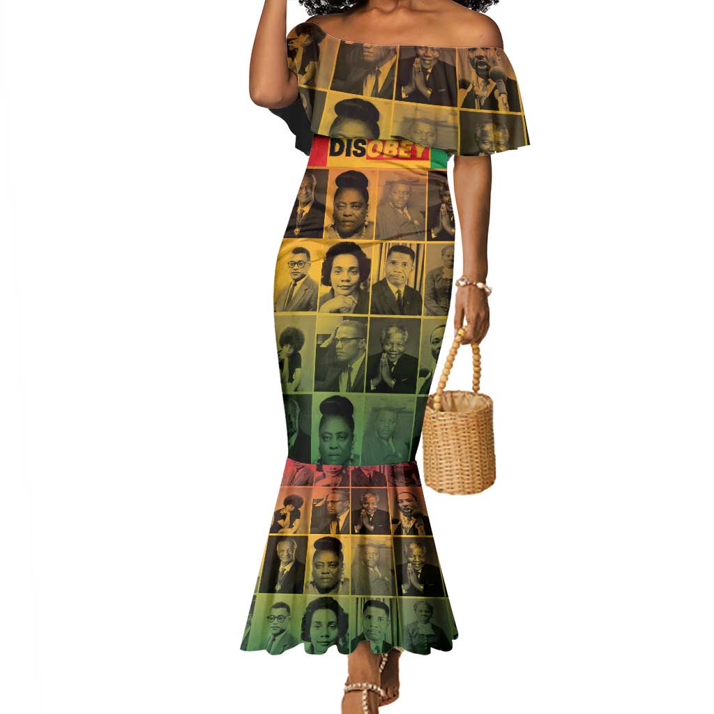 Disobey Freedom Fighters Mermaid Dress African American Heroes - African Pride