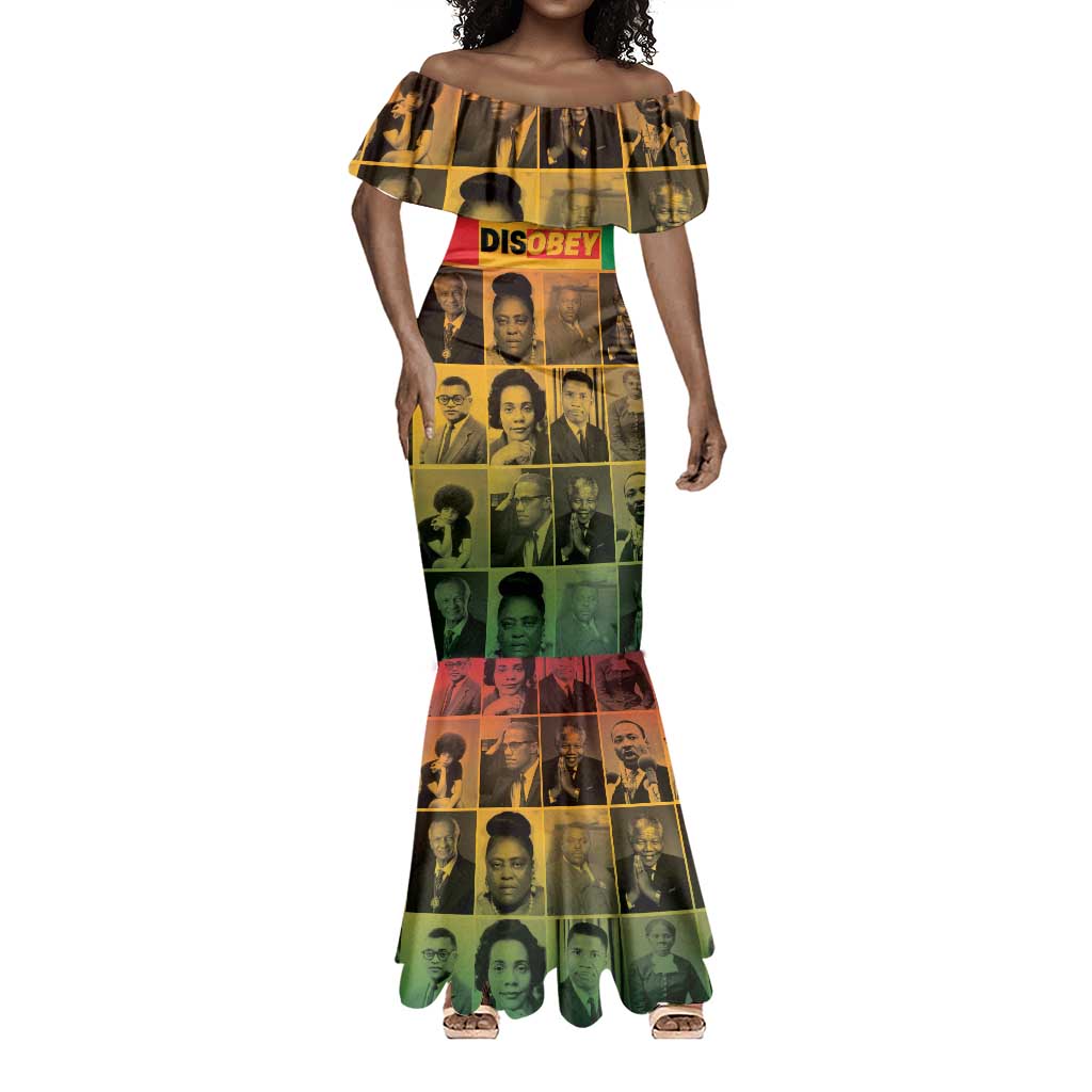 Disobey Freedom Fighters Mermaid Dress African American Heroes - African Pride